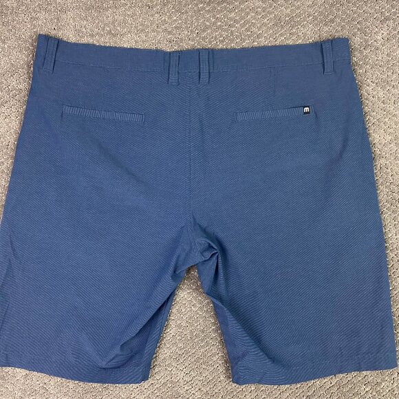 Travis Mathew Beck Shorts Men's 42 Blue Stretch golf - Picture 3 of 12